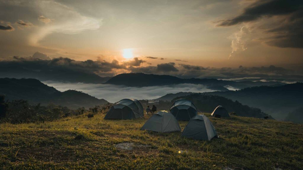 tent camping in viewscape Tagaytay